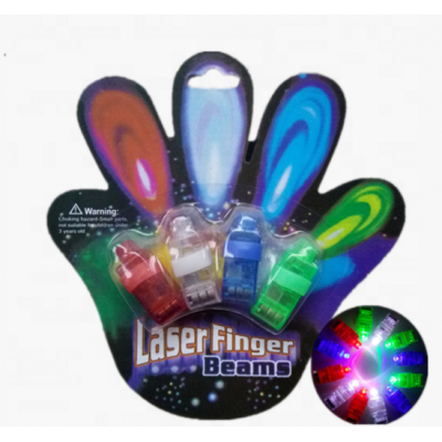 Manufacturer wholesale kids birthday christmas decoration LED Flashing finger for party concert bar Laser finger beams led ring