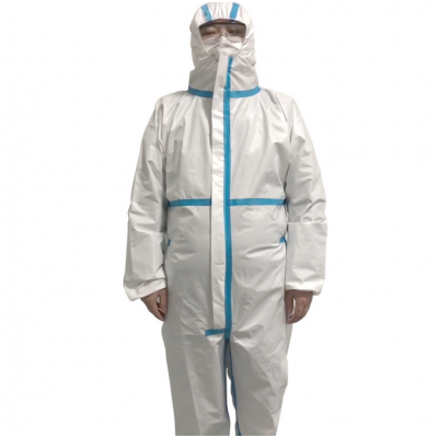 Epidemic prevention disposable conjoined hood, dust-free clothing to block viruses