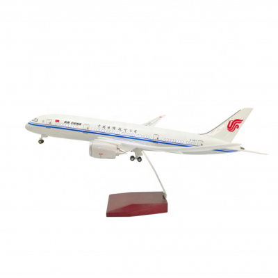 Best sell Boeing 787 Air China LED aircraft model voice control passenger resin airplane model 1:130 43CM