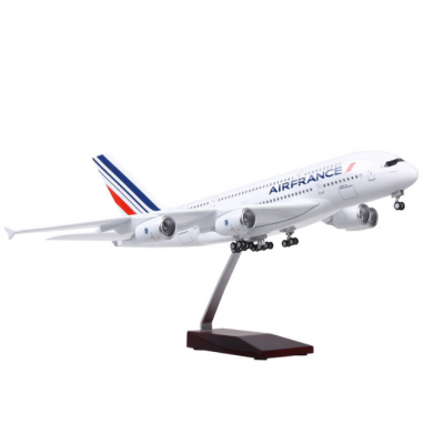 Hot Customize A380 Air France Airbus  LED airplane model voice control passenger aircraft model 1:160 46cm