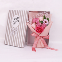 Seven Soap Rose Flower Gift Box In Stock Factory Supply for Mother's Day  Gifts