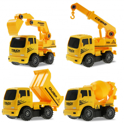 Block Building Toy Car Model  ABS Plastic  Building Blocks Car  With  Technology Machinery Parts Kids Toys  Assembled Toy