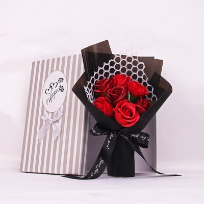 2020 Soap Rose Flower Gift Box In Stock  For Mother's Day Valentine's Day Gifts