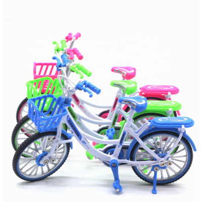 1:10 Alloy Toy Bike Die cast Model  With Basket For Collection And Gift For Birthday