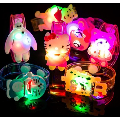 Cartoon watch flash wristband luminous bracelet children gifts small toys