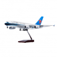 Hot Customize A380 China Southern Airlines LED airplane model voice control passenger aircraft model 1:160 46cm