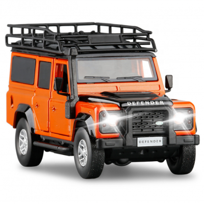 1:32 Boy Toy 2010 Land Rover Defender Pullback Die cast Car Model Alloy Model For Children Toy or Collection